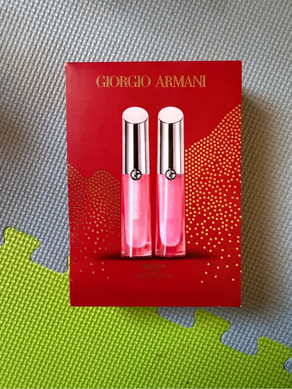 Giorgio Armani Pink Lip Gloss Duo – Light and Medium Pink